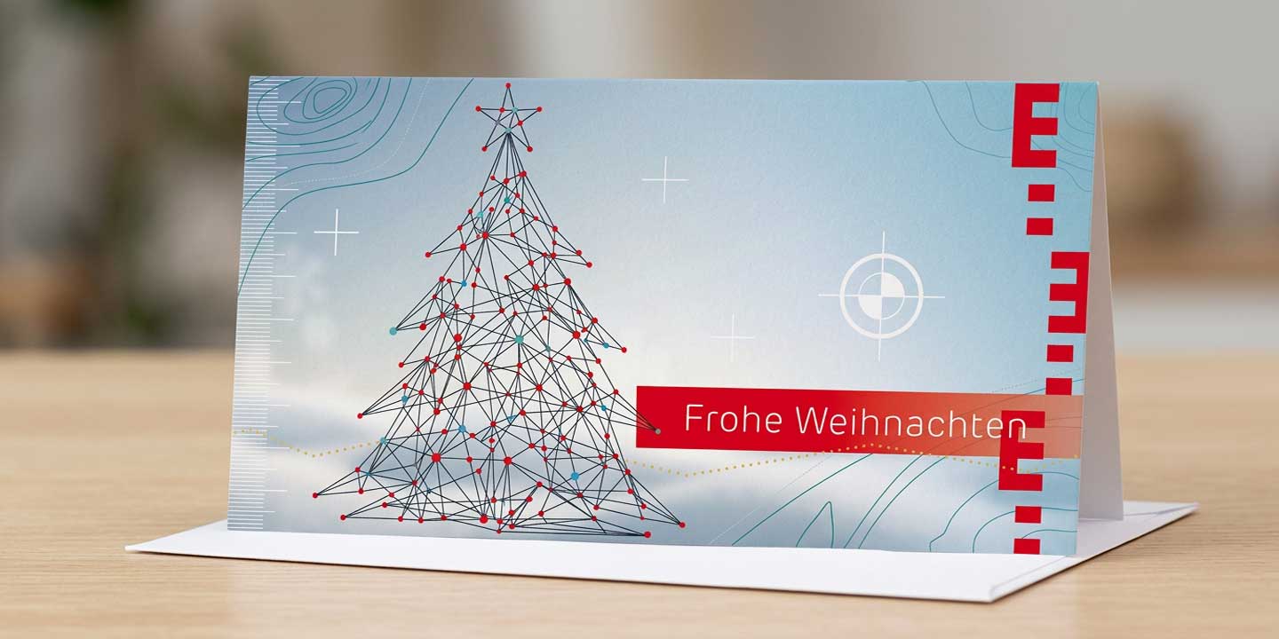 Grußkarte Vermessung