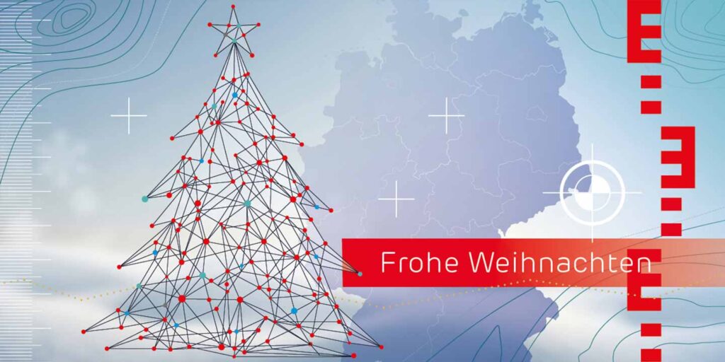 Grußkarte Weihnachtskarte Vermessung